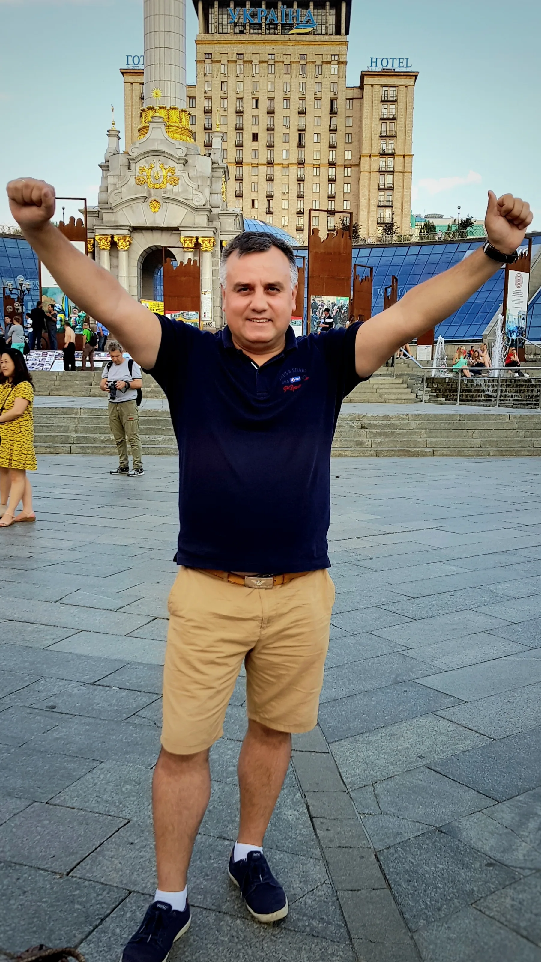 Вячеслав Халанский в центре Киева